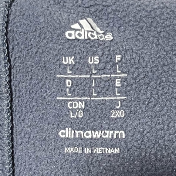 Adidas Men’s ClimaWarm Gray Track Pants Size L with Embroidered “H” & Eagle Logo - Picture 4 of 9